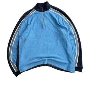 Y2K Extreme Gear Striped Blue Sweater Size XL Retro Baggy Skater Vintage jnco